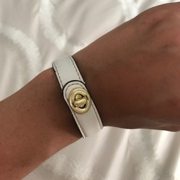 Ivory Coach Leather Bracelet - Picture 4 of 4
